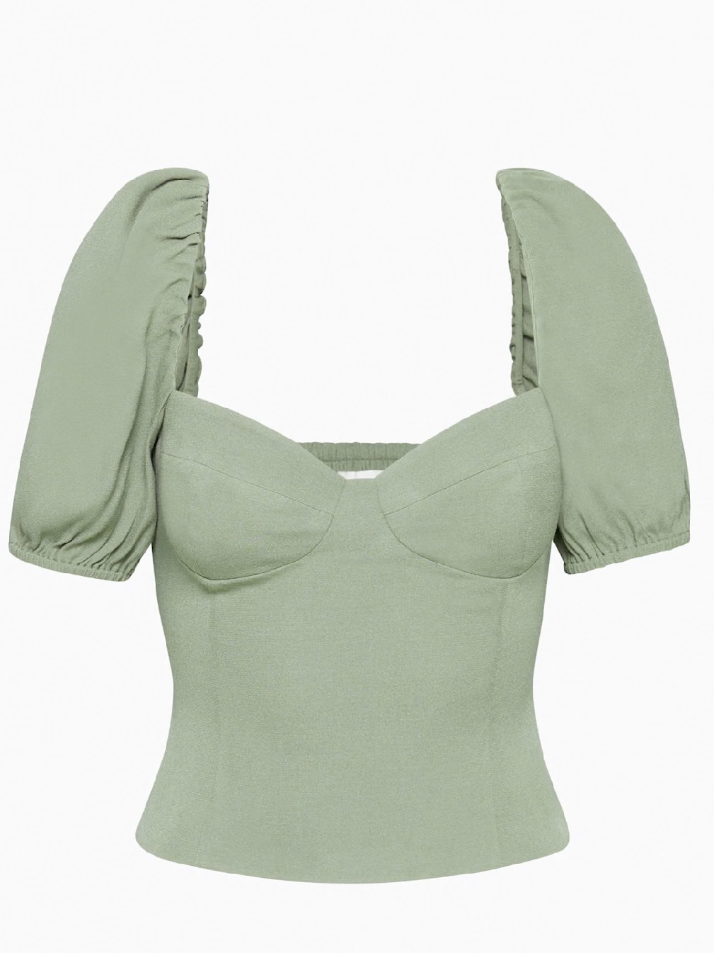 Aritzia Wilfred Green Novella Shortsleeve Top